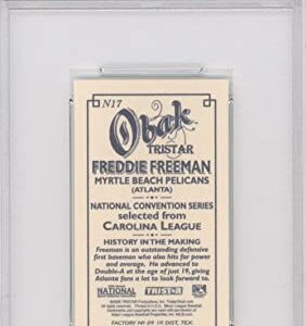 Graded 2009 Tristar Obak VIP Freddie Freeman #N17 30th National Mini Rookie RC Baseball Card PSA 10 Gem Mint