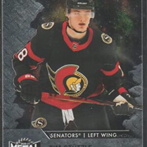 2020-21 Skybox Metal Universe #140 Tim Stutzle RC Rookie Card Ottawa Senators Official NHL Hockey Trading Card in Raw (NM or Better) Condition