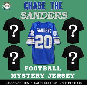 chase series 1 signed football jersey mystery- chase the barry sanders!!