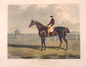 st. patrick, the winner of the great st. leger, at doncaster, 1820.