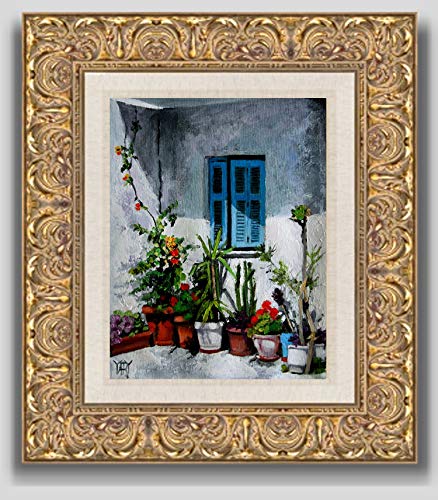 La Ventana Azul, Villa Courtyard Flwer Pots By Internationally Renowned Artist Yary Dluhos