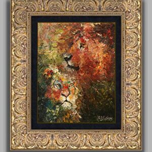 (SOLD) Kaitiaki ❤ - NEW FOR 2019 The pride guardian lion by internationally renown painter Andre Dluhos