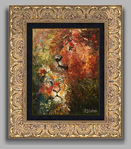 (SOLD) Kaitiaki ❤ - NEW FOR 2019 The pride guardian lion by internationally renown painter Andre Dluhos