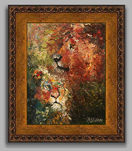 (SOLD) Kaitiaki ❤ - NEW FOR 2019 The pride guardian lion by internationally renown painter Andre Dluhos