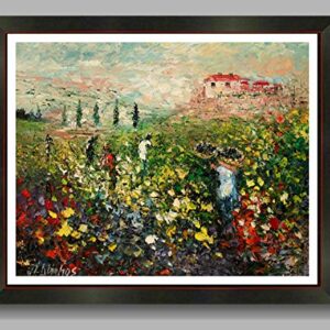 SOLD Time for Harvest, Tuscany Italy Vineyard By Internationally Renown Painter Andre Dluhos