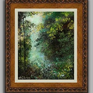 SOLD The Mysterious Woods, Lush Forest Trees By Internationally Renown Artist Andre Dluhos