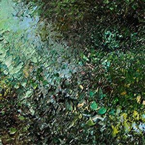 SOLD The Mysterious Woods, Lush Forest Trees By Internationally Renown Artist Andre Dluhos