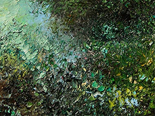 SOLD The Mysterious Woods, Lush Forest Trees By Internationally Renown Artist Andre Dluhos