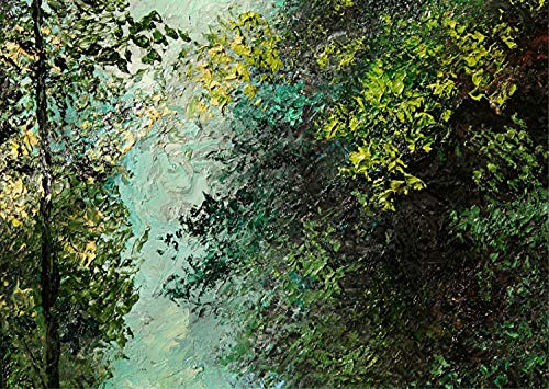 SOLD The Mysterious Woods, Lush Forest Trees By Internationally Renown Artist Andre Dluhos