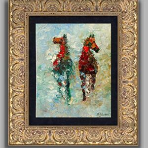 SOLD Listen To The Wind, Equine Horse Painting By Internationally Renown Impressionist Palette Knife Artist Andre Dluhos