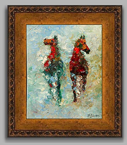 SOLD Listen To The Wind, Equine Horse Painting By Internationally Renown Impressionist Palette Knife Artist Andre Dluhos