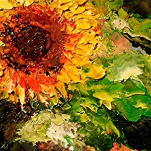 SOLD Let the Sun Shine, Sunflowers By Internationally Renown Painter Andre Dluhos