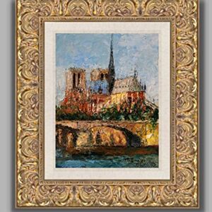 (SOLD) Majestic Notre Dame - Paris France by internationally renown painter Andre Dluhos