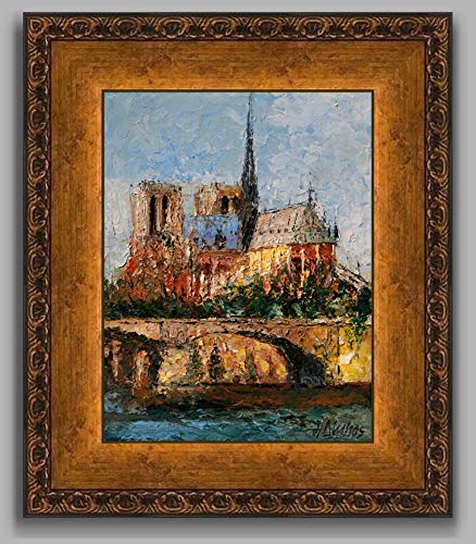 (SOLD) Majestic Notre Dame - Paris France by internationally renown painter Andre Dluhos