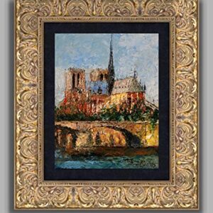 (SOLD) Majestic Notre Dame - Paris France by internationally renown painter Andre Dluhos