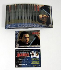 lot of (50) 2003 rittenhouse archives complete highlander promo card (p1) nm/mt