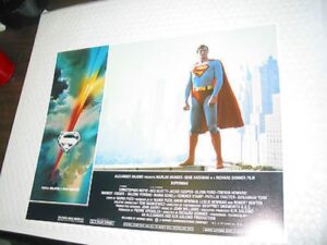 superman / rare original 11x14 lobby card set of 8 (christopher reeve)