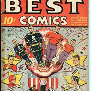 AMERICA'S BEST #1 1941-NEDOR-1ST ISSUE-BLACK TERROR-SECRET ACE-DOC STRANGE-g/vg