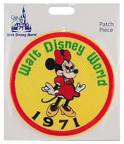 Disney Parks Patch - Walt Disney World 50th Anniversary - Minnie Mouse Round - 1971