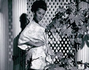 france nuyen signed autographed 8x10 photo vintage classic kimono gv806514