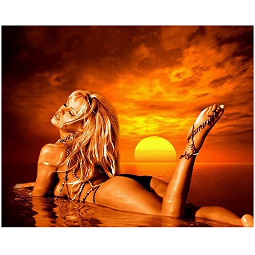 Pamela Anderson Laying Down Topless and Bronzed Glowing One Foot Raised Up 8 x 10 Inch Photo