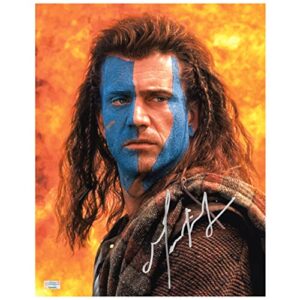 mel gibson autographed 1995 braveheart william wallace 11×14 photo