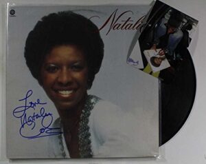 natalie cole signed autographed “natalie” record album w/ proof photo