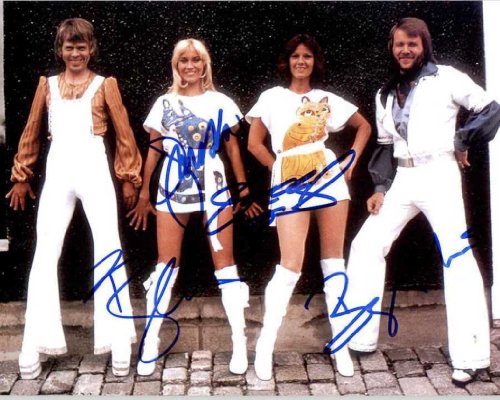 ABBA full group reprint signed photo #1 RP