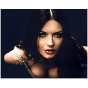 catherine zeta-jones 8 x 10 photo headshot red lips straight hair very sexy kn