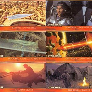 STAR WARS ATTACK OF THE CLONES 2002 TOPPS COMPLETE WIDEVISION BASE CARD SET 80