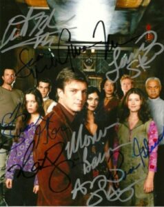firefly tv show cast 8×10 reprint signed photo by all 9