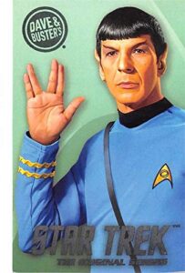 leonard nimoy as spock trading gaming card star trek 2016 dave busters #sp1 2×3 inches