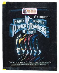 1995 power rangers sealed trading card pack
