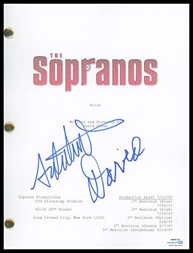 David Chase & Aida Turturro"The Sopranos" AUTOGRAPH Signed Pilot Episode Script ACOA