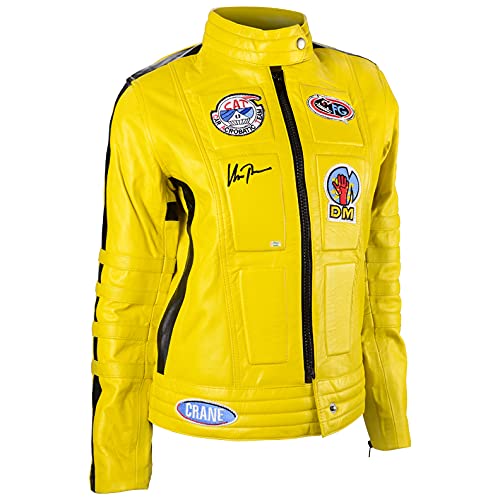 Uma Thurman Autographed Kill Bill The Bride Leather Motorcycle Jacket