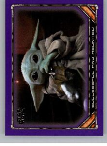 2020 topps star wars the mandalorian season 1 purple #100 successful and reunited official disney channel series trading card
