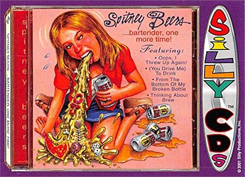 Spitney Beers trading card (Bartender, one more time!) 2001 Silly CD's #1 not Britney Spears