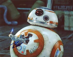 ben schwartz – star wars: the force awakens autograph bb-8 signed 8×10 photo