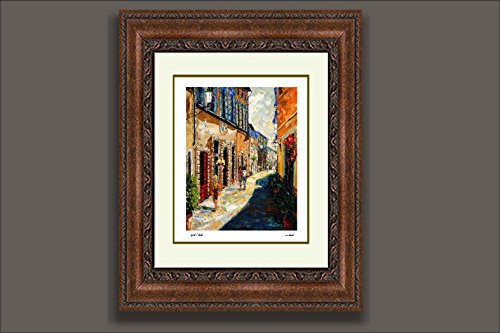 Warmth of a Barcelona Street, Limited Edition Signed And Numbered Print By Andre Dluhos