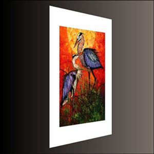 Blue Herons, Limited Edition, Signed and Numbered Print