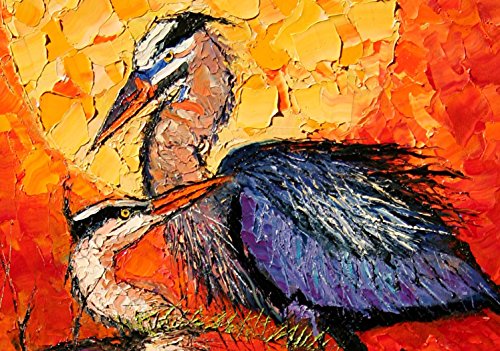 Blue Herons, Limited Edition, Signed and Numbered Print