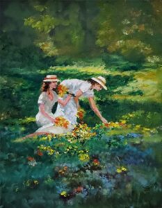 languid summer days, wildflower meadow by internationally renowned painter yary dluhos