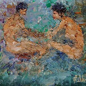 Bonding, Couples Love By Internationally Renowned Artist Andre Dluhos