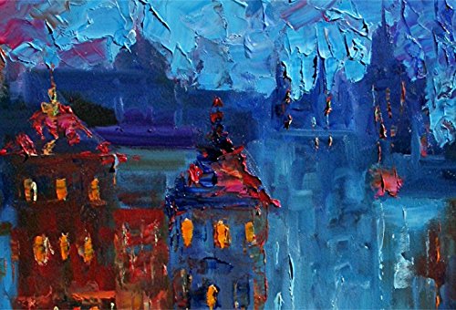 Old City Night, Limited Edition, Signed and Numbered Print