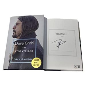 Dave Grohl Signed Autographed The Storyteller 1st Edition Book Beckett BAS COA