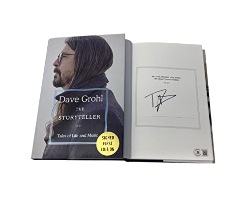 Dave Grohl Signed Autographed The Storyteller 1st Edition Book Beckett BAS COA