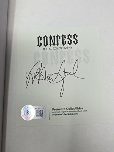 Rob Halford Signed Autographed Confess 1st Edition Book Judas Priest Beckett COA