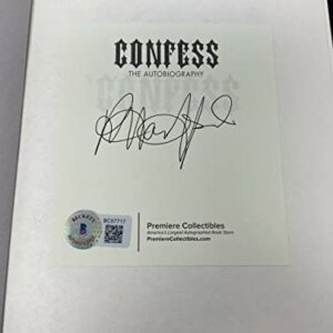 Rob Halford Signed Autographed Confess 1st Edition Book Judas Priest Beckett COA