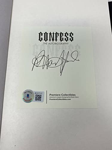 Rob Halford Signed Autographed Confess 1st Edition Book Judas Priest Beckett COA