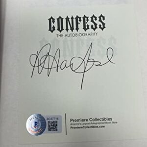 Rob Halford Signed Autographed Confess 1st Edition Book Judas Priest Beckett COA